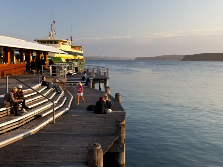 Manly wharf at Manly Cove