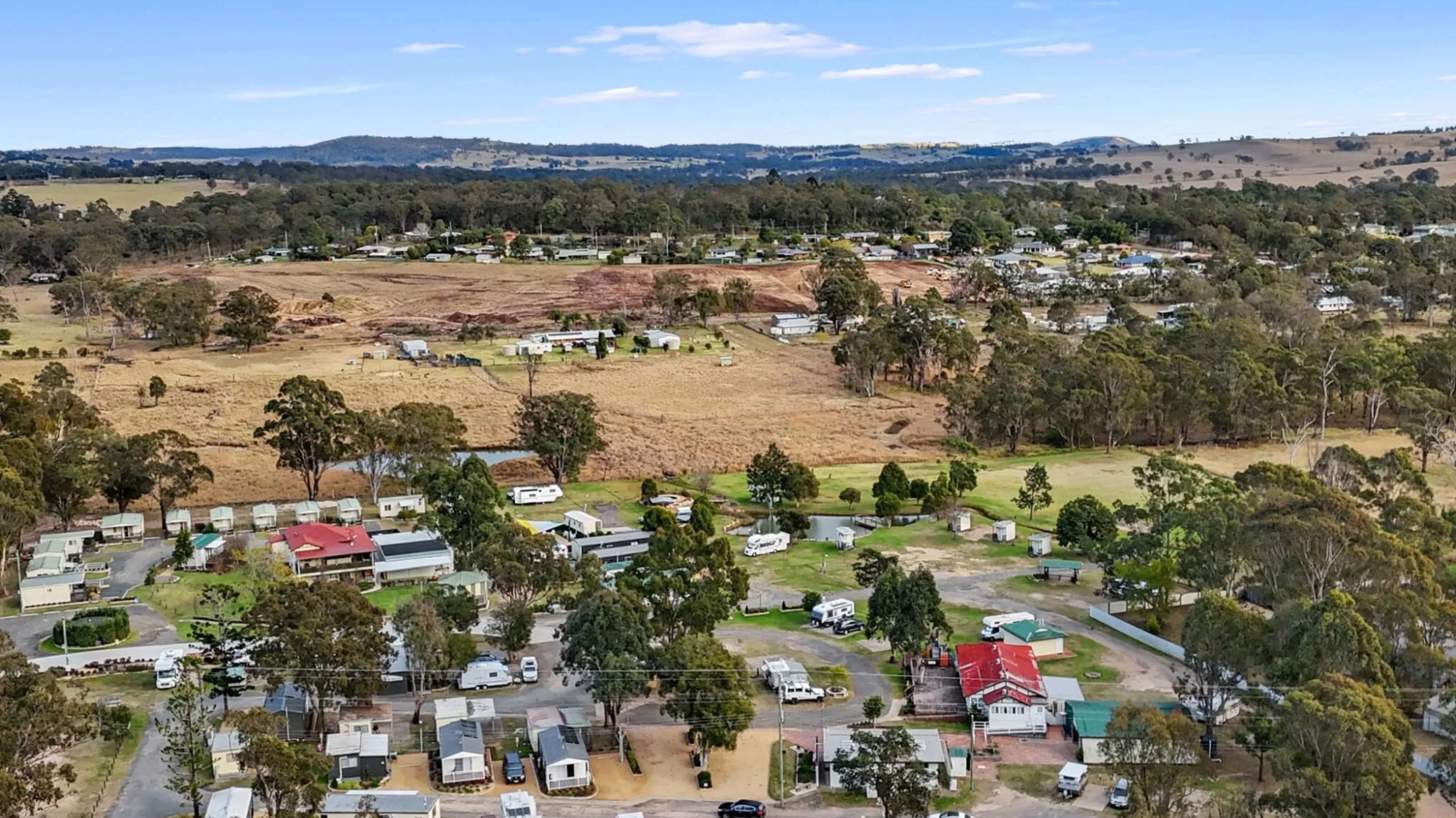 Aerial drone view of Crows Nest