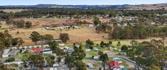 Aerial drone view of Crows Nest