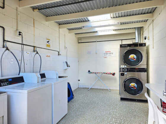 Laundry area at Crows Nest Tourist Park