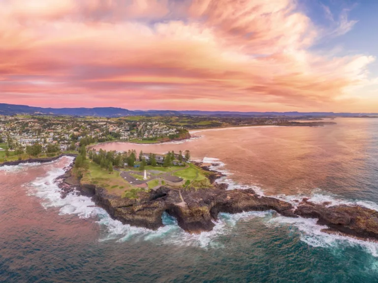Blowhole Point Rock Pool Kiama Aerial