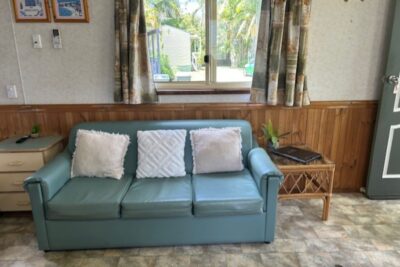 lounge area of Economy 1 Bedroom Cabin Pet Friendly