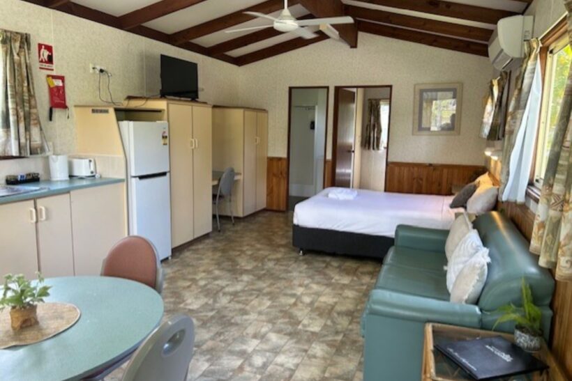 internal area of Economy 1 Bedroom Cabin Pet Friendly