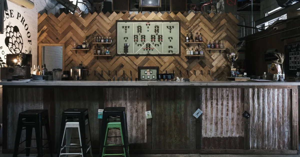 Mouse Proof Brewery bar. Image Credit: Mouse Proof Brewery