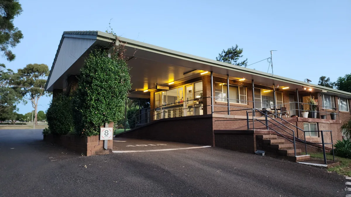 Front office building of Toowoomba Caravan Park