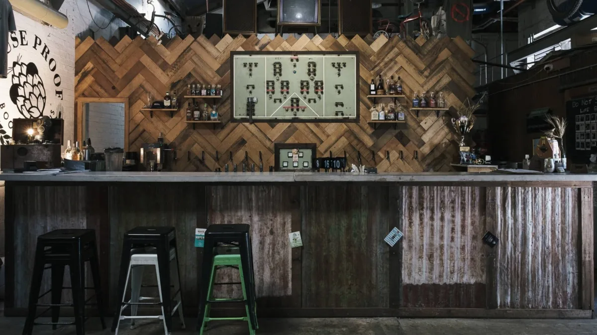 Mouse Proof Brewery bar. Image Credit: Mouse Proof Brewery