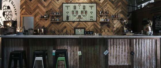 Mouse Proof Brewery bar. Image Credit: Mouse Proof Brewery