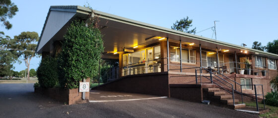 Front office building of Toowoomba Caravan Park