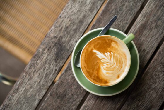Latte with art. Image credit: Park House Cafe